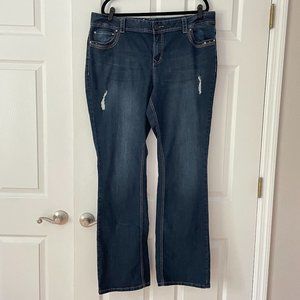 Lane Bryant Slim Boot Embellished Jeans - size 20 Tall